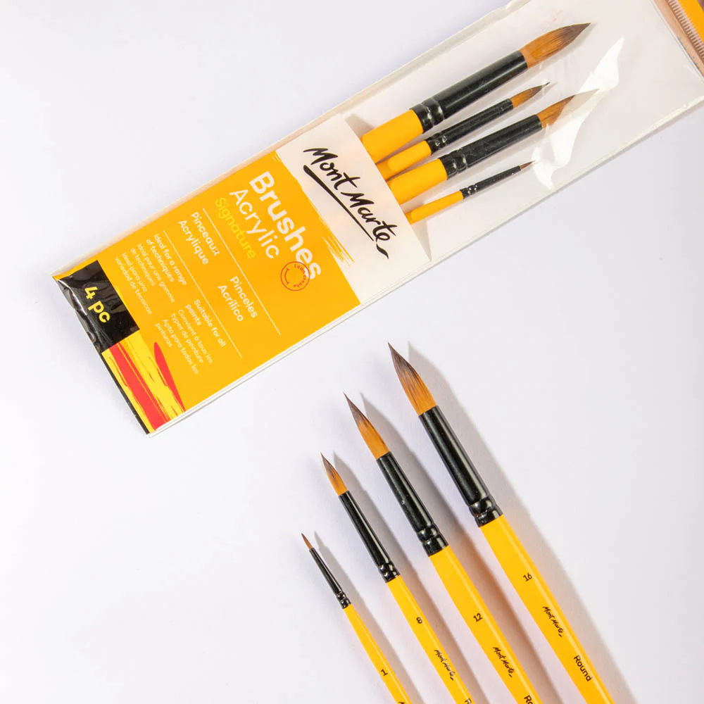 Acrylic Brushes Signature 4pc - Image 2