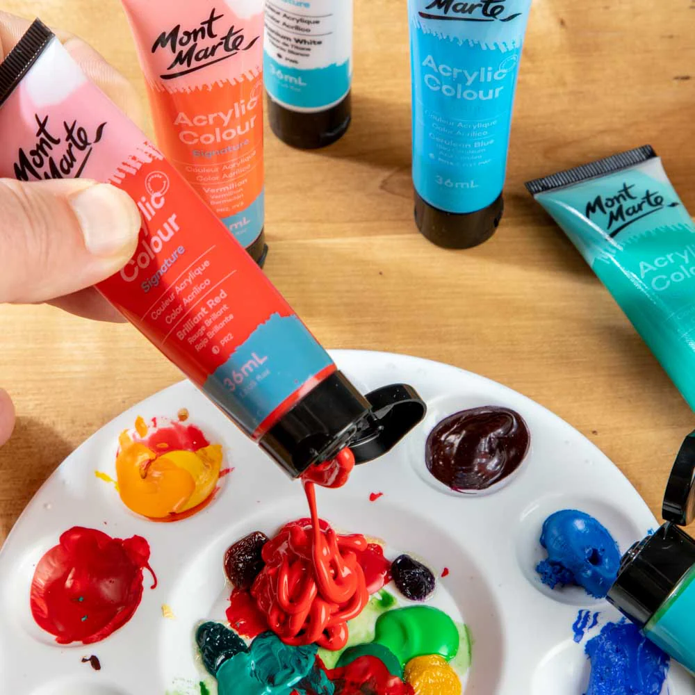 Acrylic Colour Paint Set Signature 18pc x 36ml - Image 6