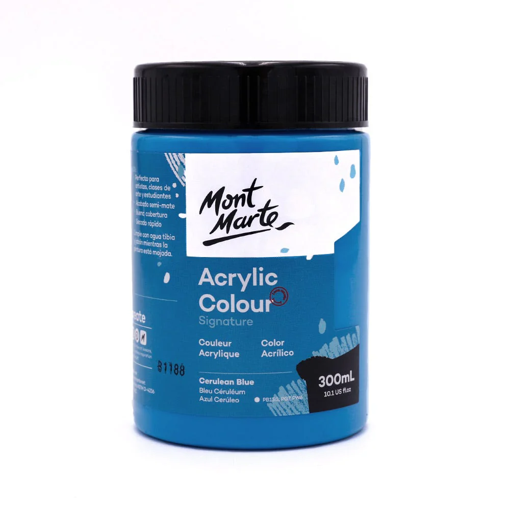 Acrylic Colour Paint Signature 300ml - Cerulean Blue
