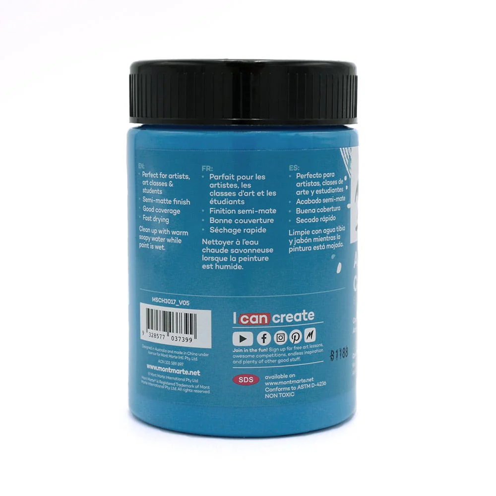 Acrylic Colour Paint Signature 300ml - Cerulean Blue - Image 2