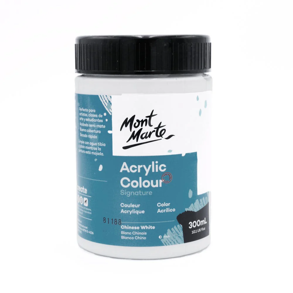 Acrylic Colour Paint Signature 300ml - Chinese White
