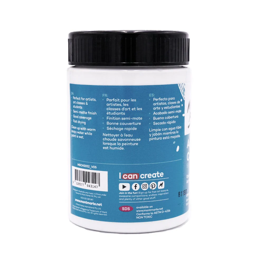 Acrylic Colour Paint Signature 300ml - Chinese White - Image 2