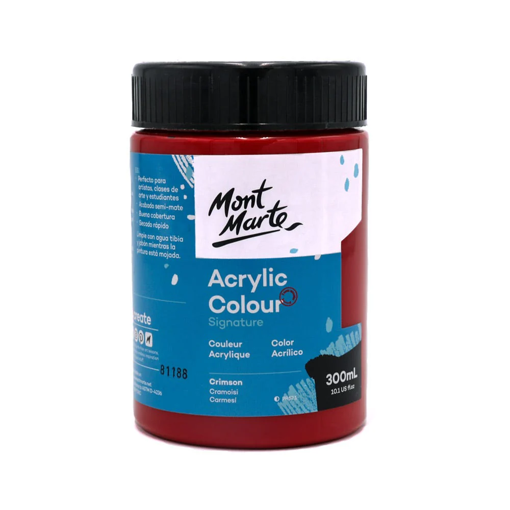 Acrylic Colour Paint Signature 300ml - Crimson