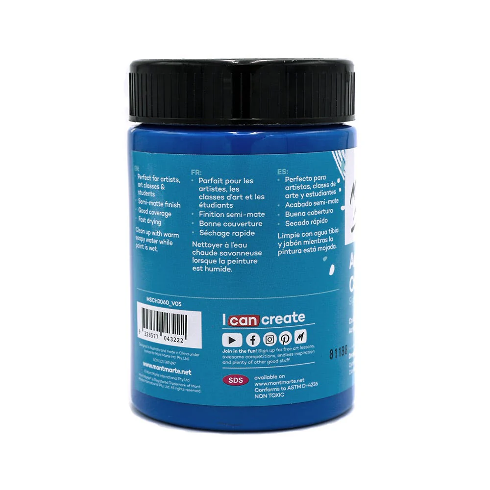 Acrylic Colour Paint Signature 300ml - Deep Cyan - Image 2