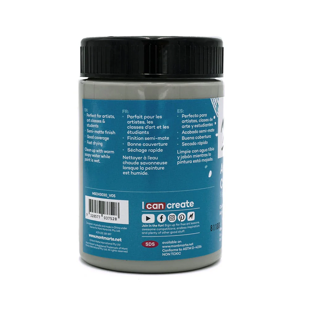 Acrylic Colour Paint Signature 300ml - Grey - Image 2