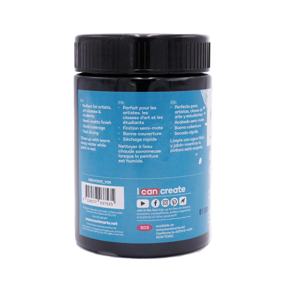 Acrylic Colour Paint Signature 300ml - Lamp Black - Image 2
