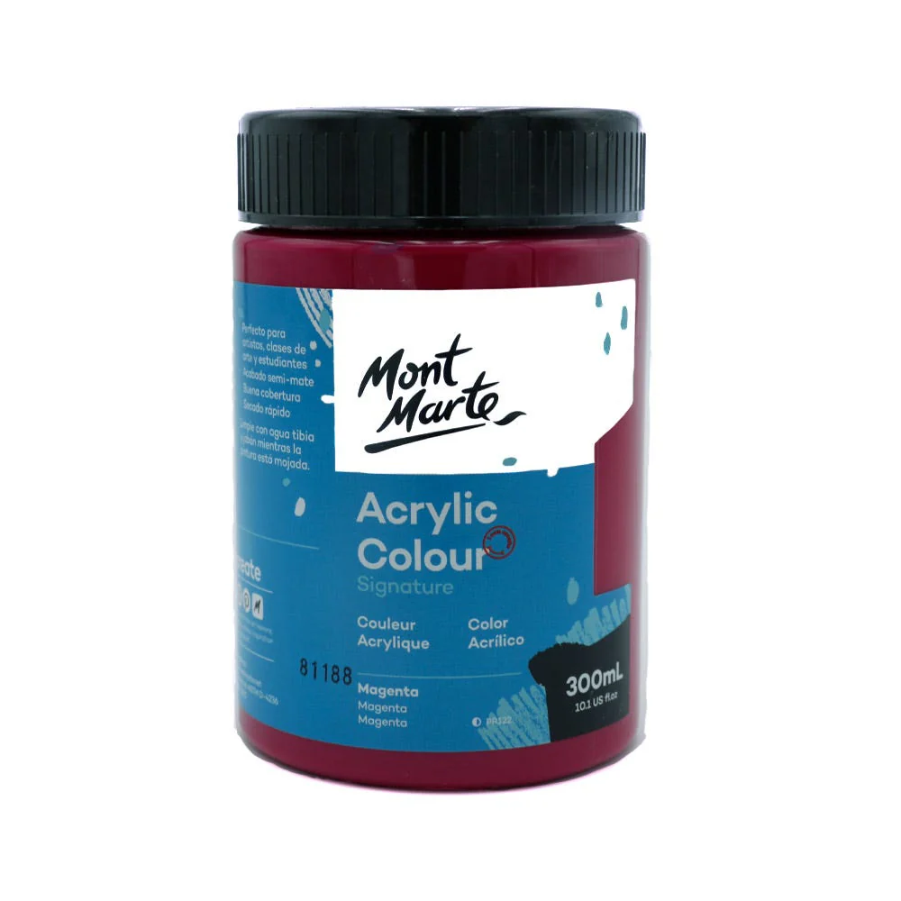 Acrylic Colour Paint Signature 300ml - Magenta - Image 3