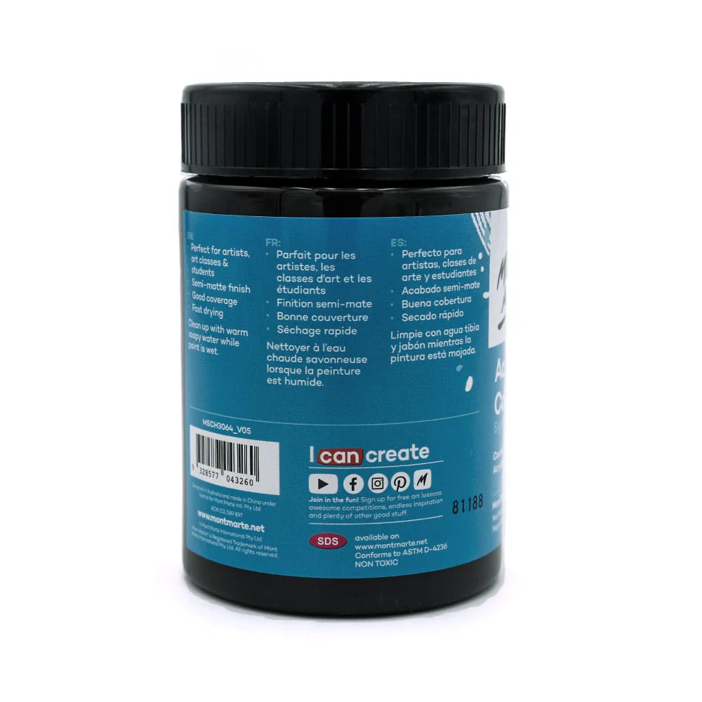 Acrylic Colour Paint Signature 300ml - Mars Black - Image 2