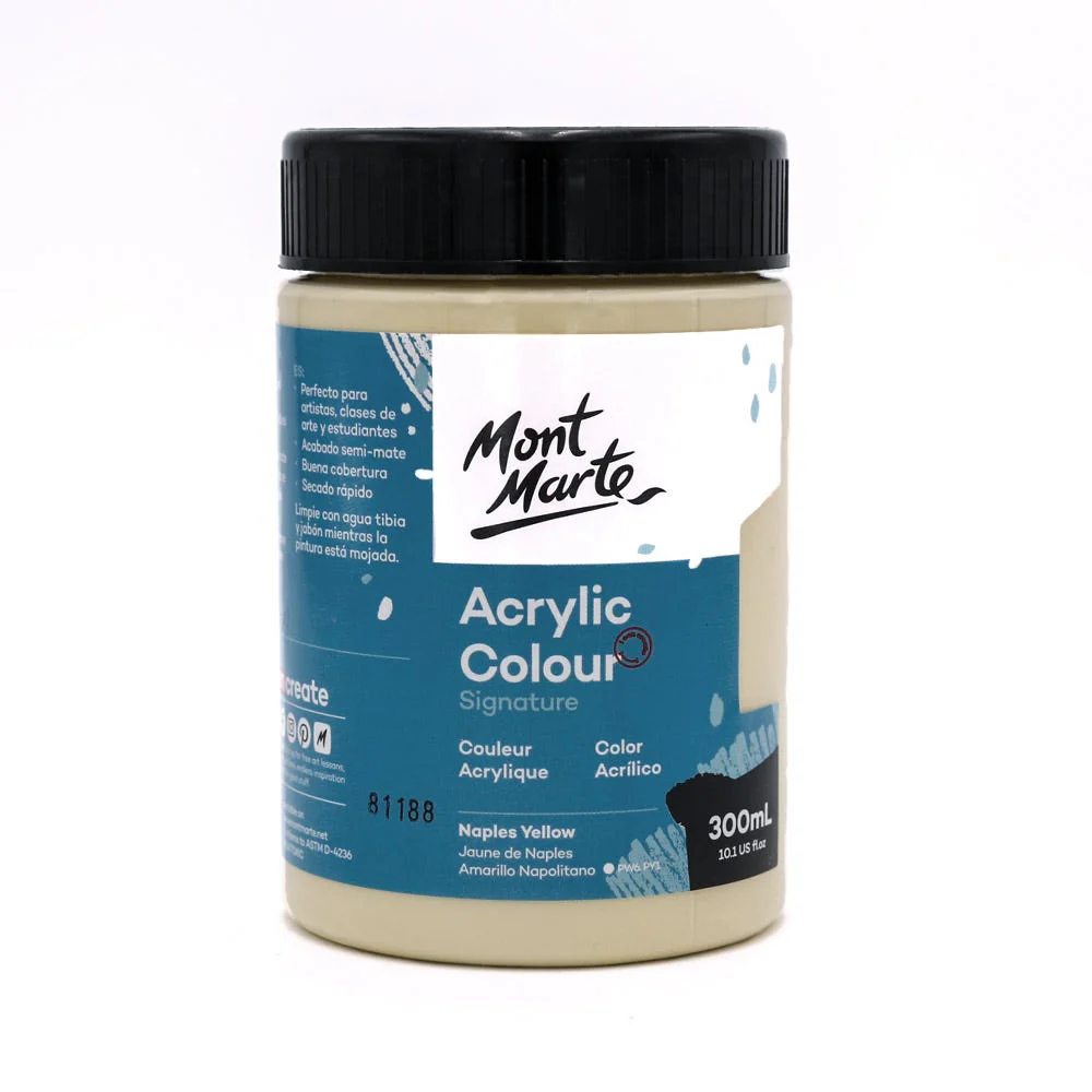 Acrylic Colour Paint Signature 300ml - Naples Yellow