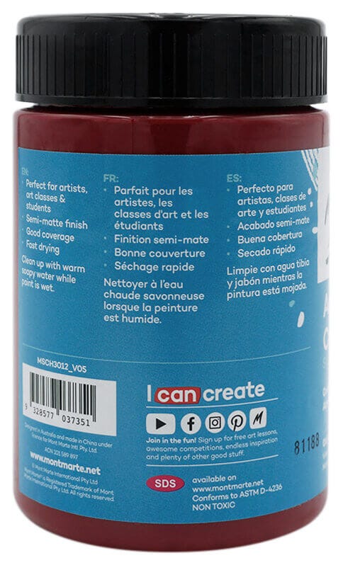 Acrylic Colour Paint Signature 300ml - Old Mauve - Image 2