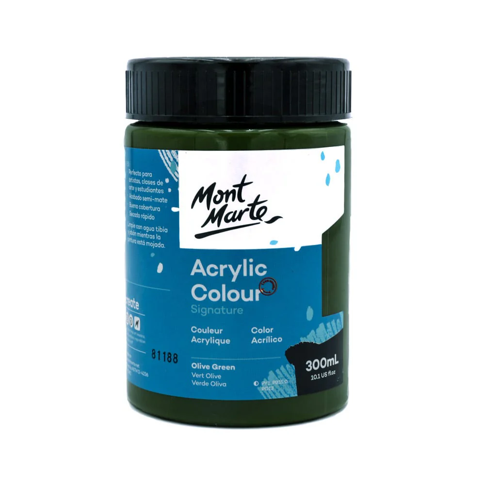 Acrylic Colour Paint Signature 300ml - Olive Green