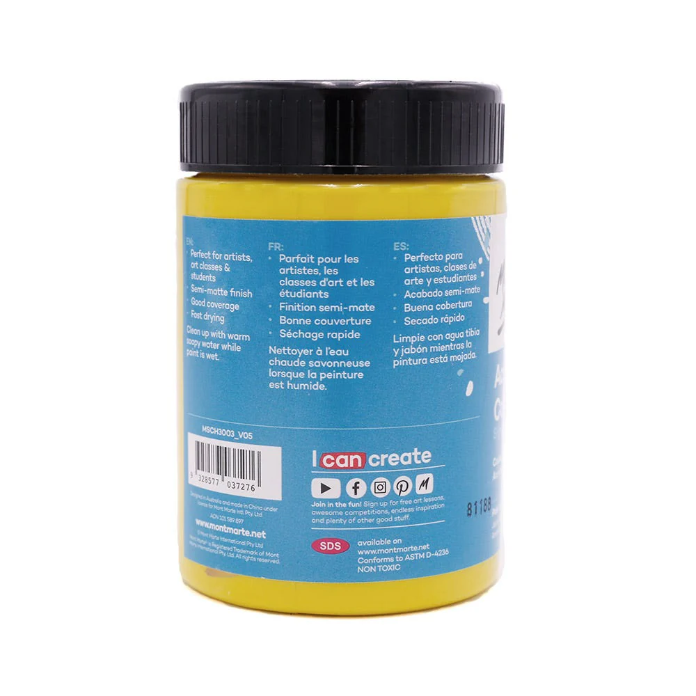 Acrylic Colour Paint Signature 300ml - Pale Yellow - Image 2