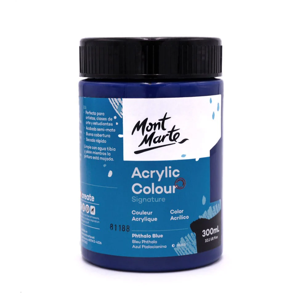 Acrylic Colour Paint Signature 300ml - Phthalo Blue