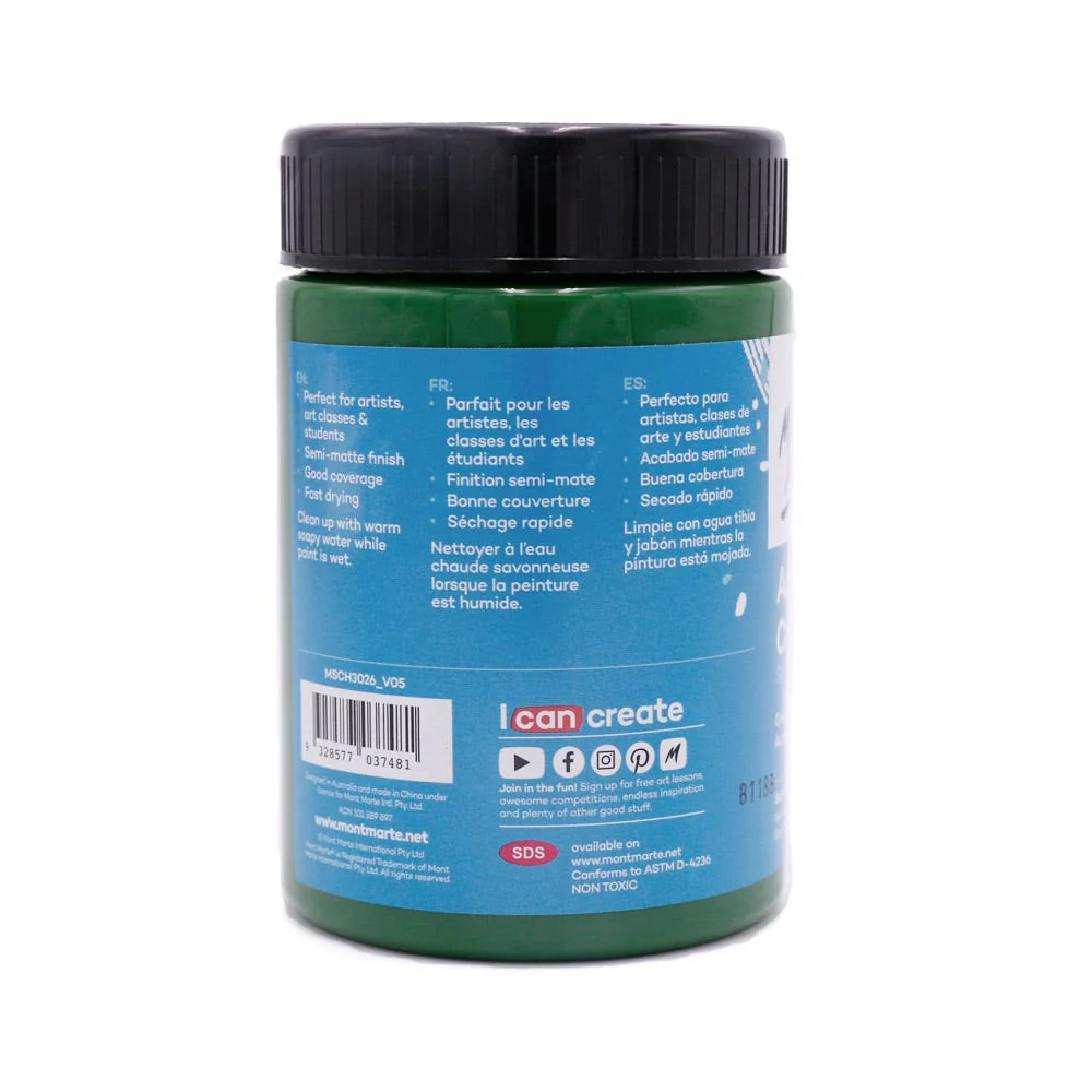 Acrylic Colour Paint Signature 300ml - Sap Green - Image 2