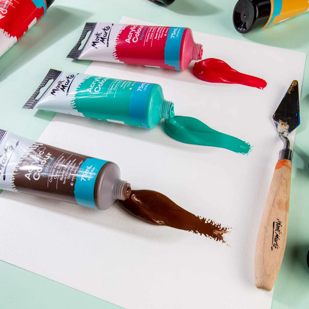 Acrylic Colour Paint Signature 75ml Tube - Burnt Umber - Image 5