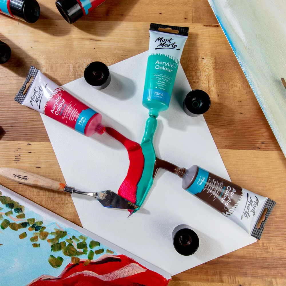 Acrylic Colour Paint Signature 75ml Tube - Burnt Umber - Image 7