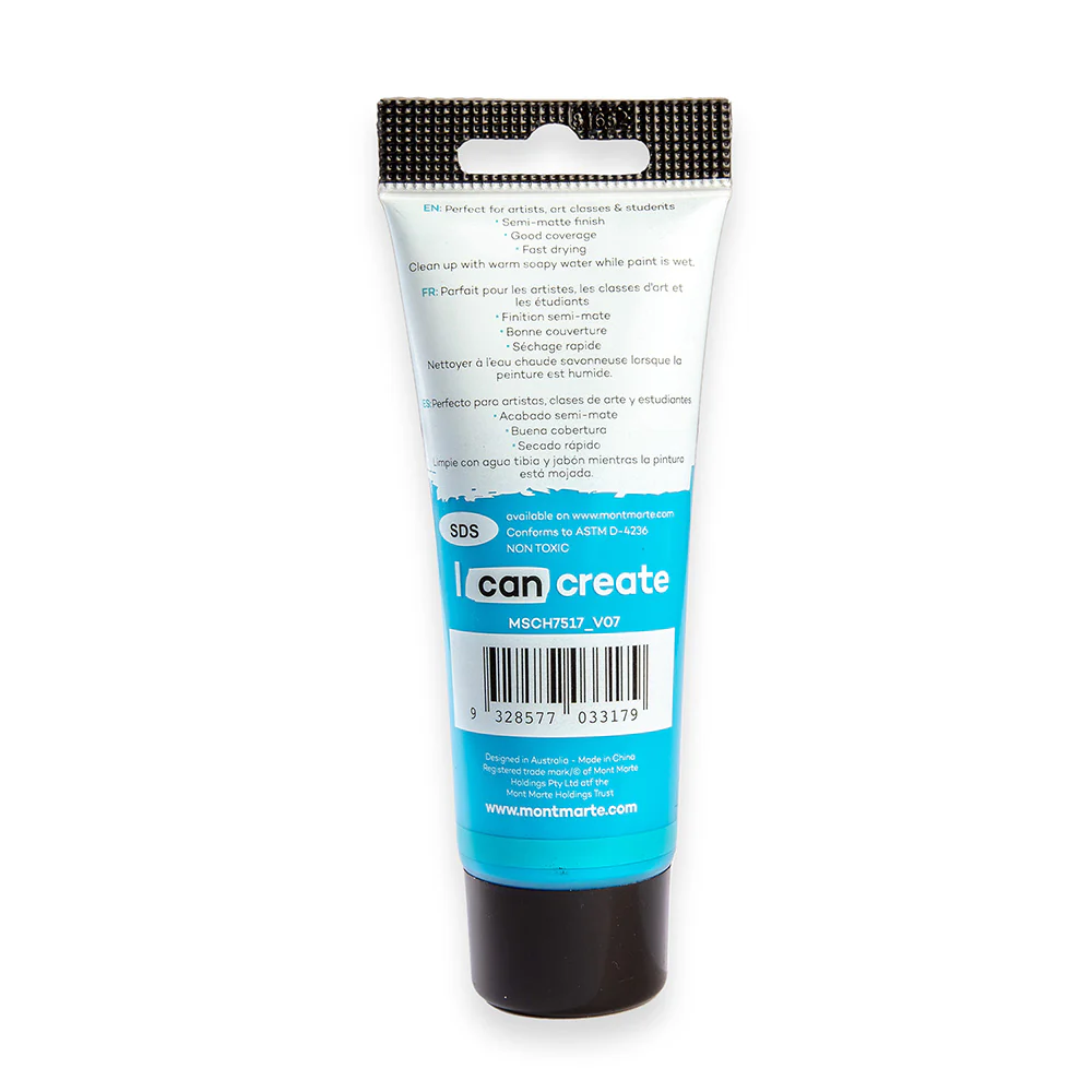 Acrylic Colour Paint Signature 75ml Tube - Cerulean Blue - Image 4