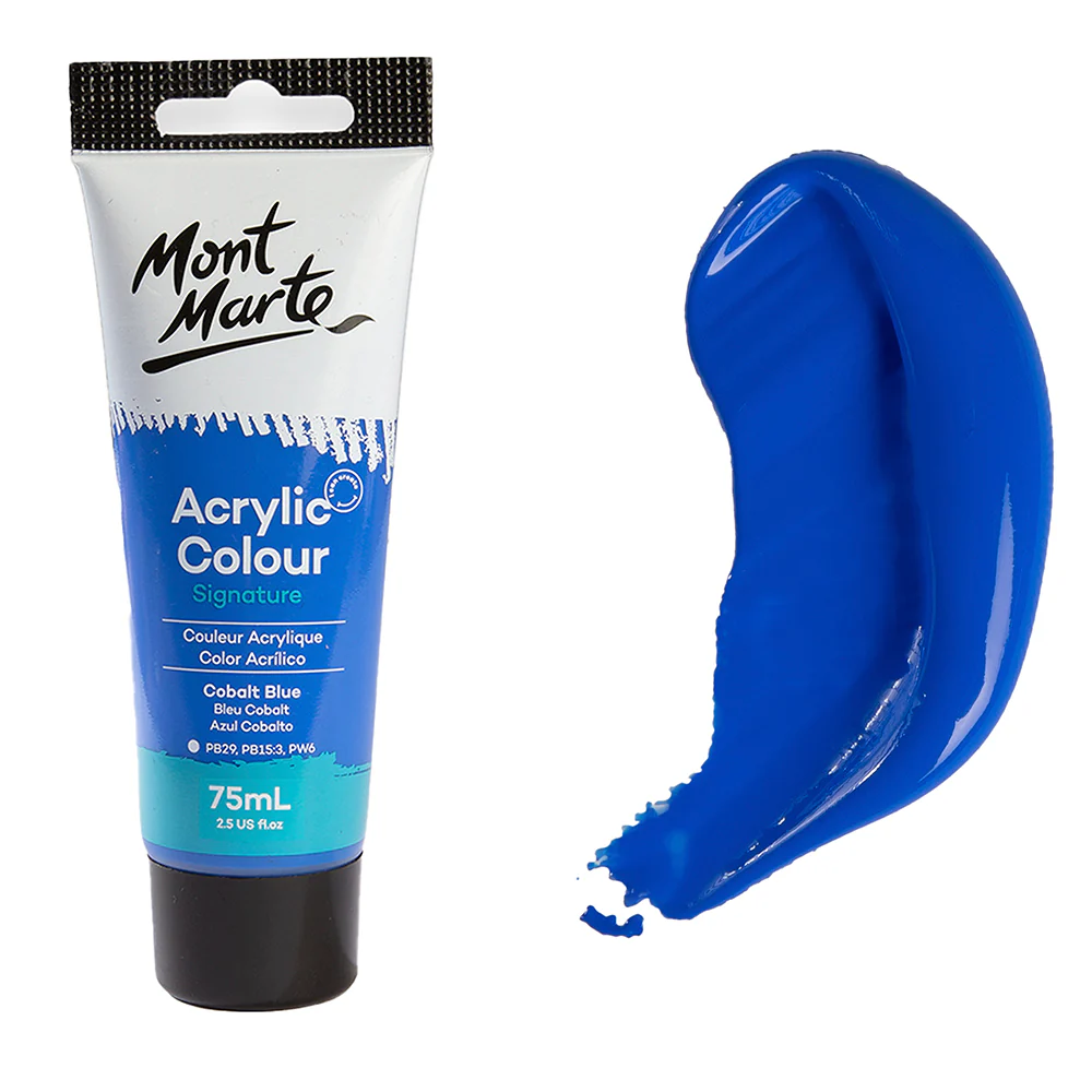 Acrylic Colour Paint Signature 75ml - Cobalt Blue - Image 9