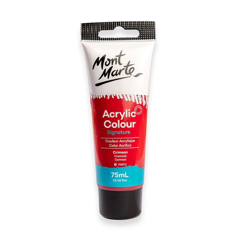 Acrylic Colour Paint Signature 75ml Tube - Crimson