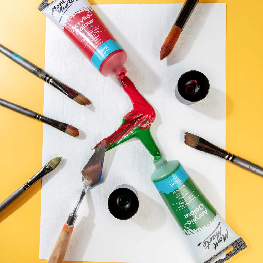 Acrylic Colour Paint Signature 75ml Tube - Crimson - Image 5