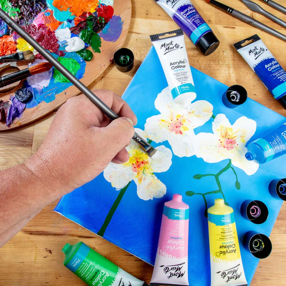 Acrylic Colour Paint Signature 75ml Tube - Lemon Yellow - Image 5