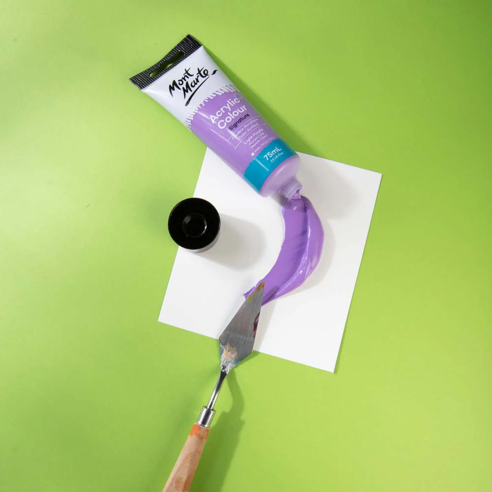 Acrylic Colour Paint Signature 75ml Tube - Light Purple - Image 2