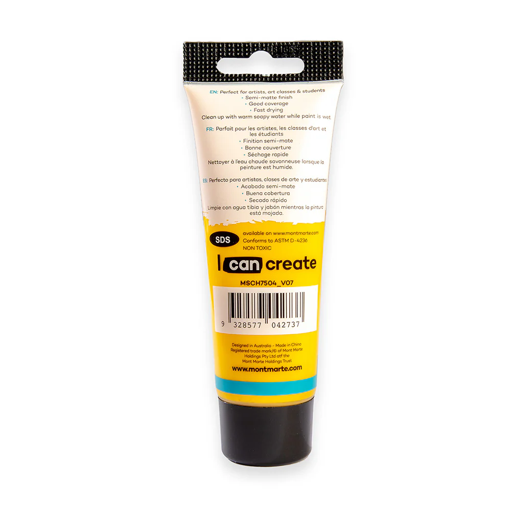 Acrylic Colour Paint Signature 75ml Tube - Medium Yellow - Image 4