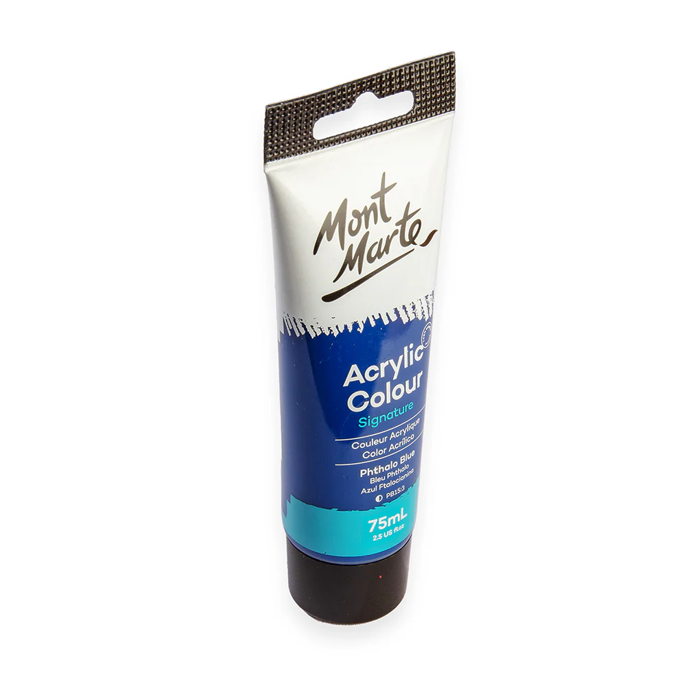 Acrylic Colour Paint Signature 75ml - Phthalo Blue - Image 3