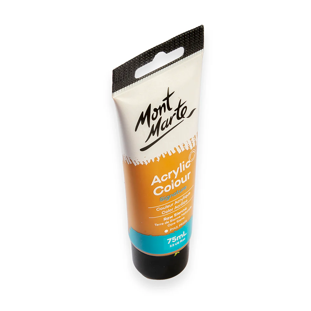 Acrylic Colour Paint Signature 75ml Tube - Raw Sienna - Image 3