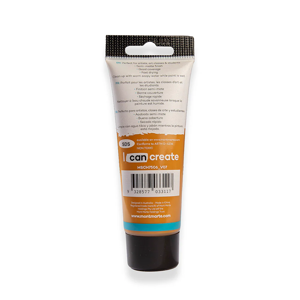 Acrylic Colour Paint Signature 75ml Tube - Raw Sienna - Image 4