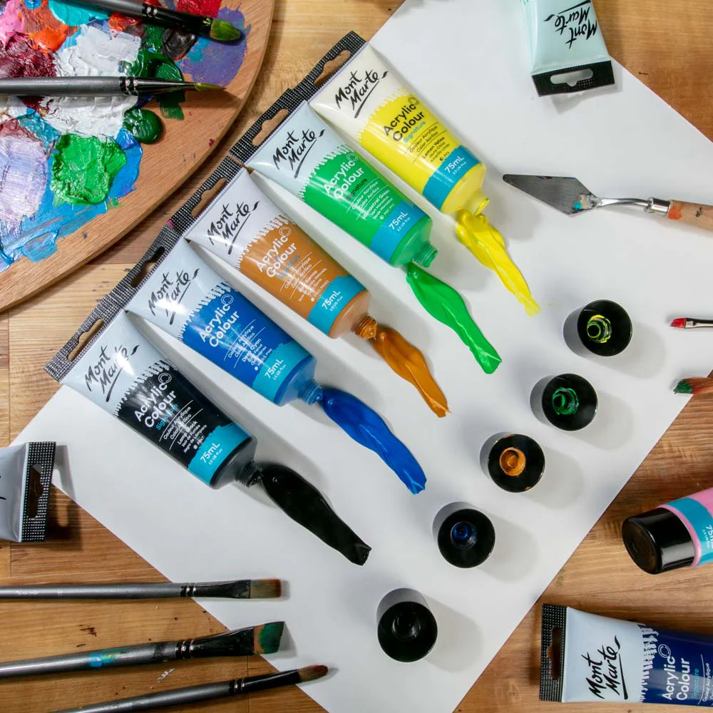 Acrylic Colour Paint Signature 75ml Tube - Raw Sienna - Image 7