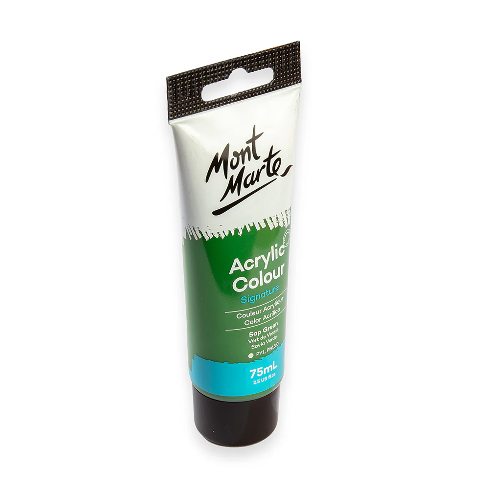 Acrylic Colour Paint Signature 75ml Tube - Sap Green - Image 3