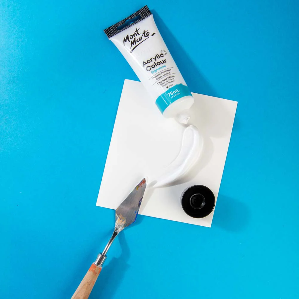 Acrylic Colour Paint Signature 75ml - Titanium White - Image 2