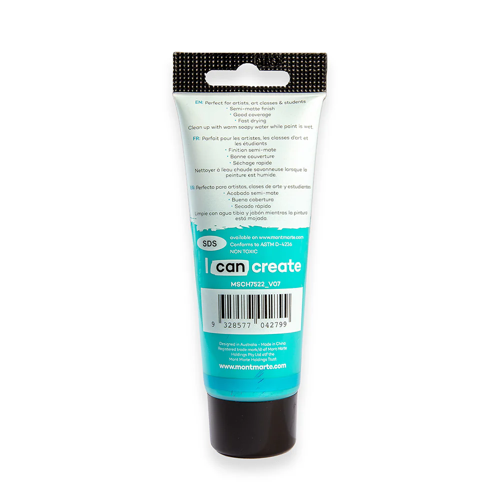 Acrylic Colour Paint Signature 75ml Tube - Turquoise - Image 4