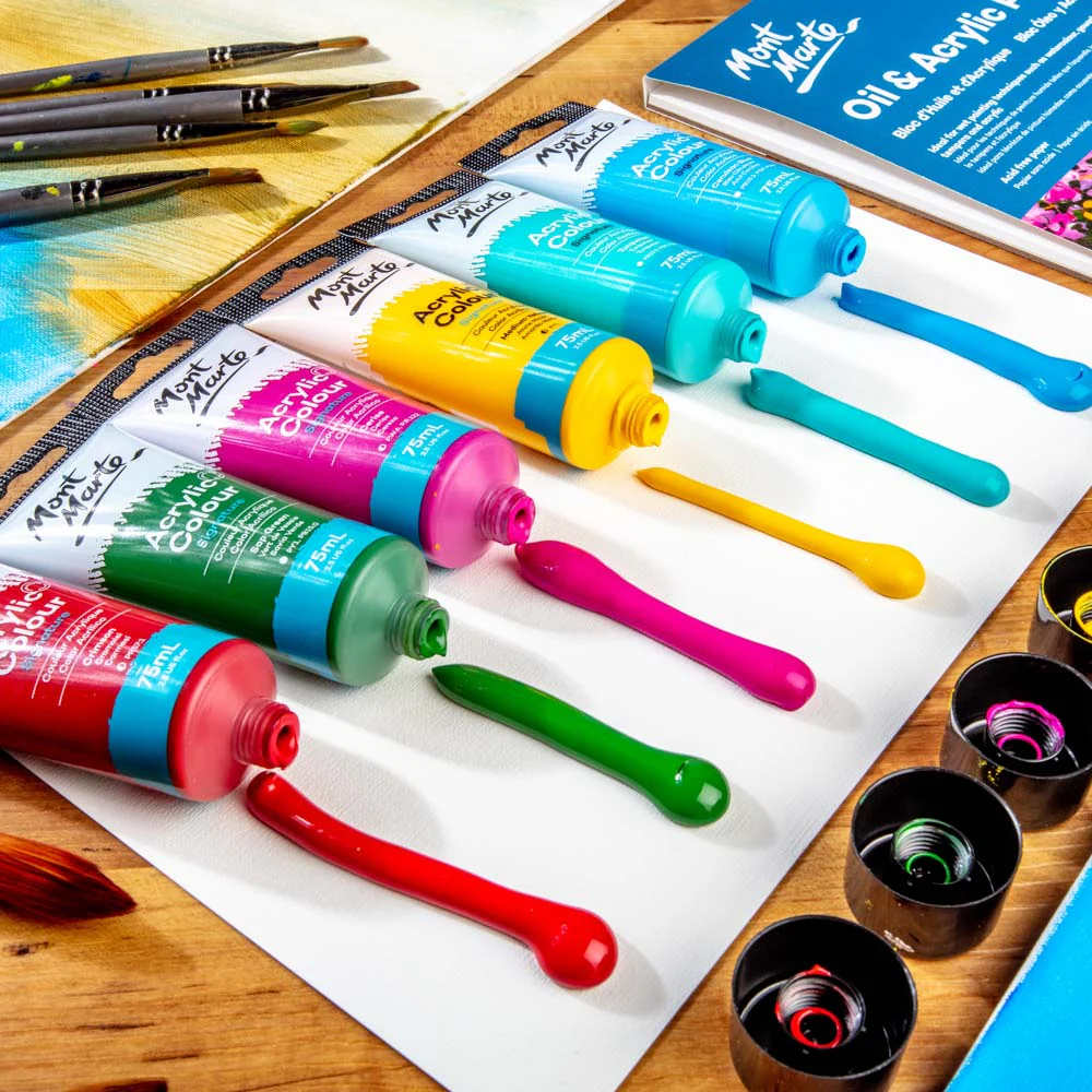 Acrylic Colour Paint Signature 75ml Tube - Turquoise - Image 6
