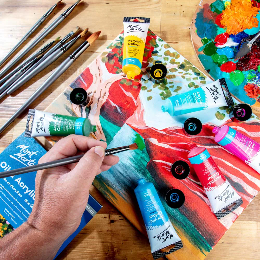 Acrylic Colour Paint Signature 75ml Tube - Turquoise - Image 8