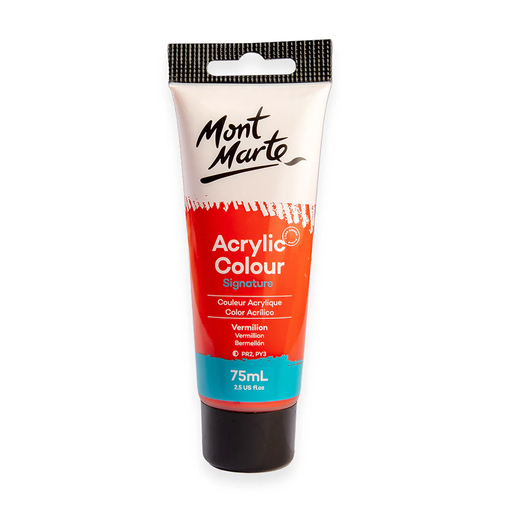 Acrylic Colour Paint Signature 75ml Tube - Vermilion