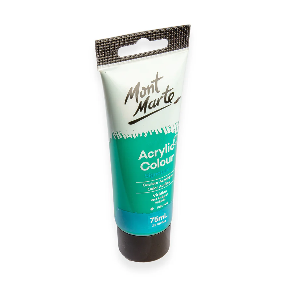 Acrylic Colour Paint Signature 75ml Tube - Viridian - Image 3