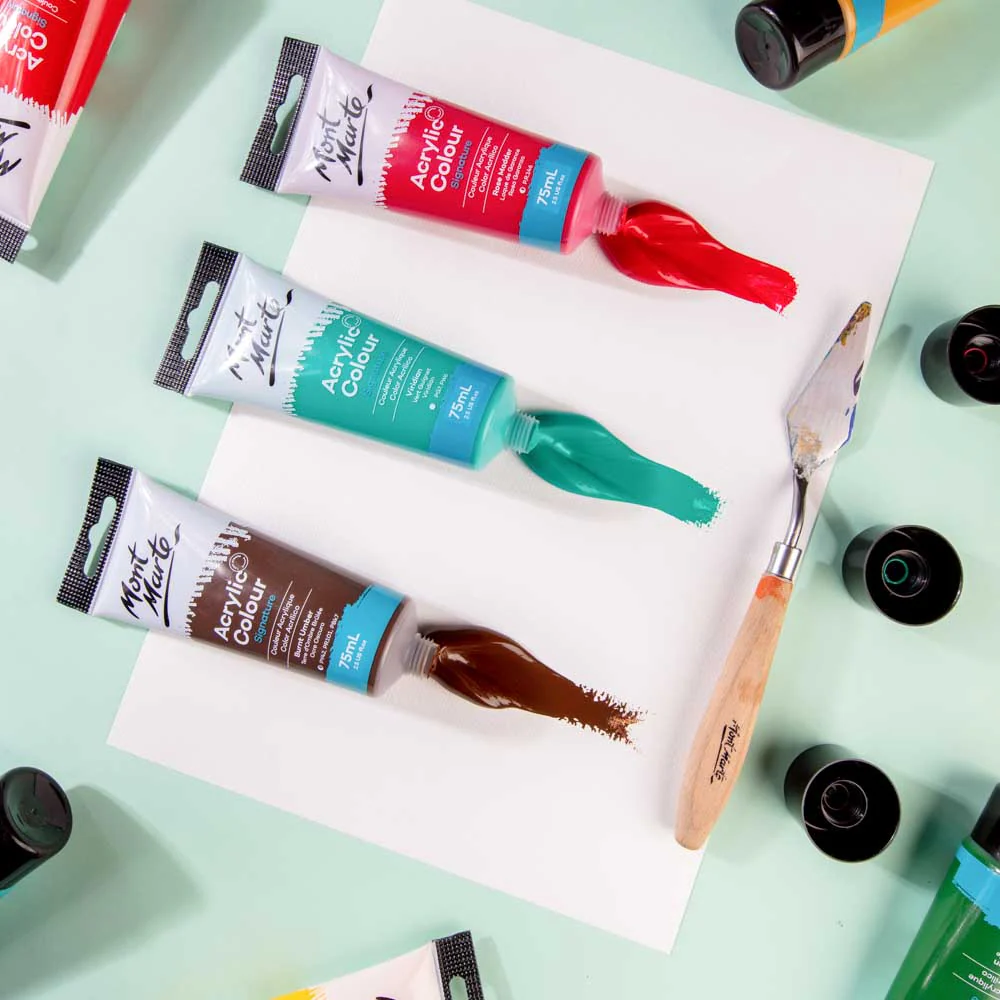 Acrylic Colour Paint Signature 75ml Tube - Viridian - Image 5