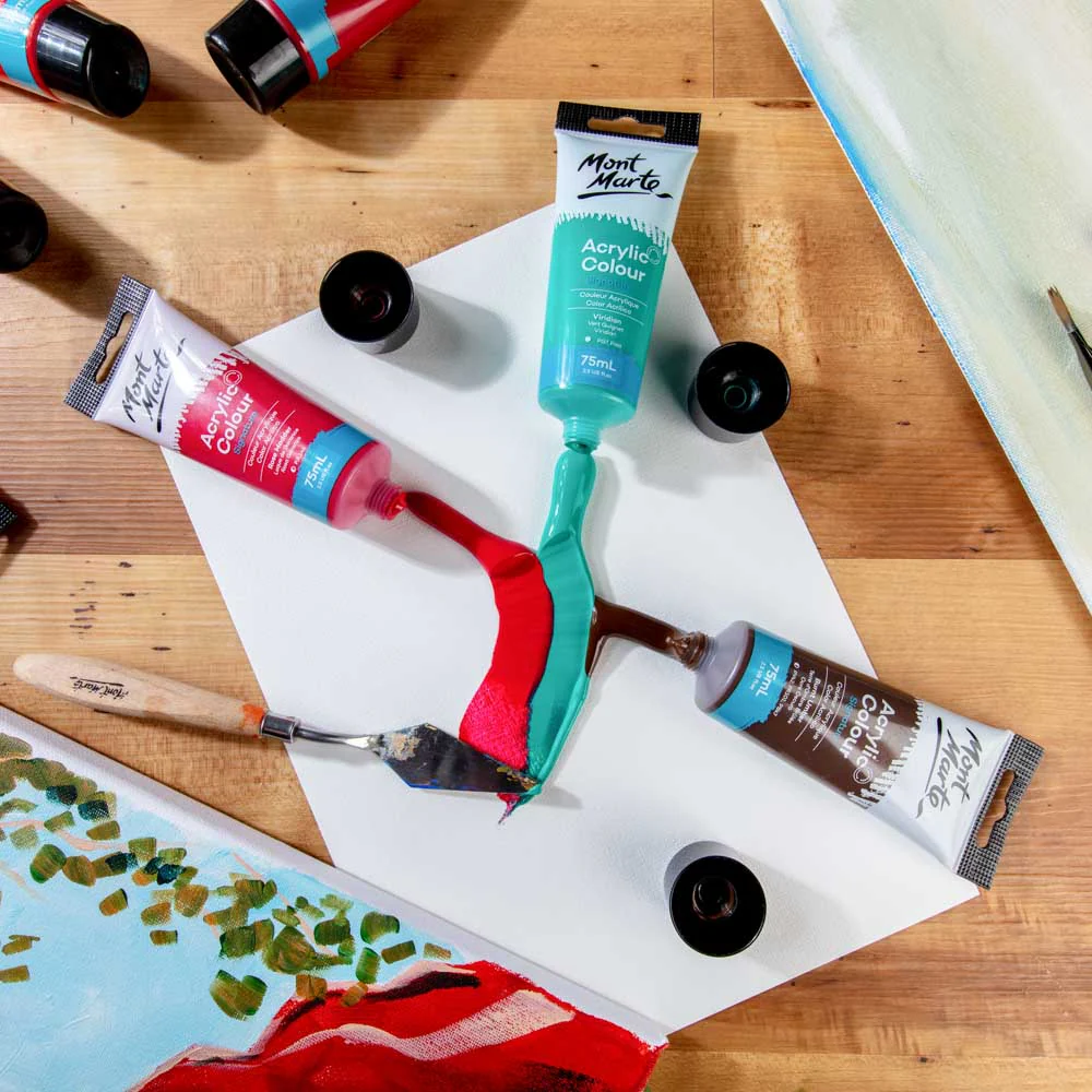 Acrylic Colour Paint Signature 75ml Tube - Viridian - Image 6
