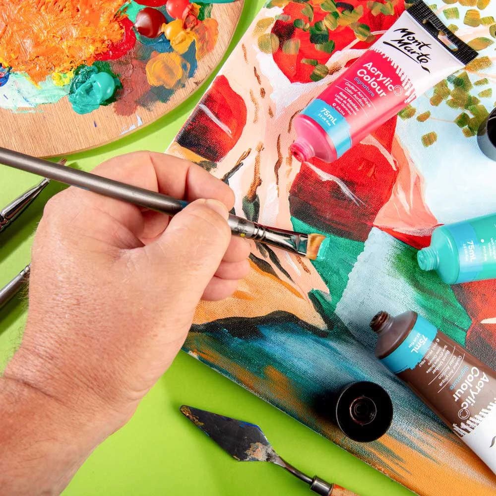 Acrylic Colour Paint Signature 75ml Tube - Viridian - Image 7