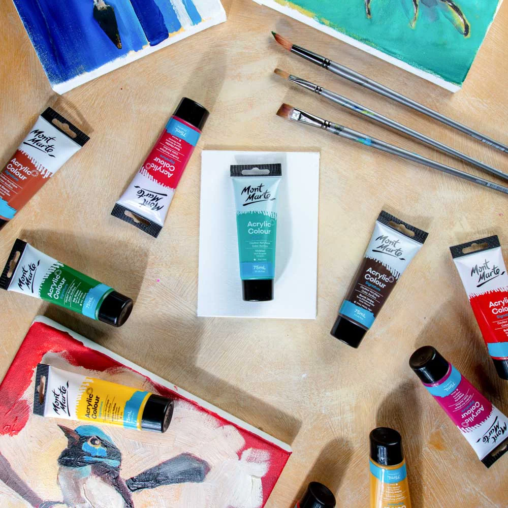 Acrylic Colour Paint Signature 75ml Tube - Viridian - Image 8