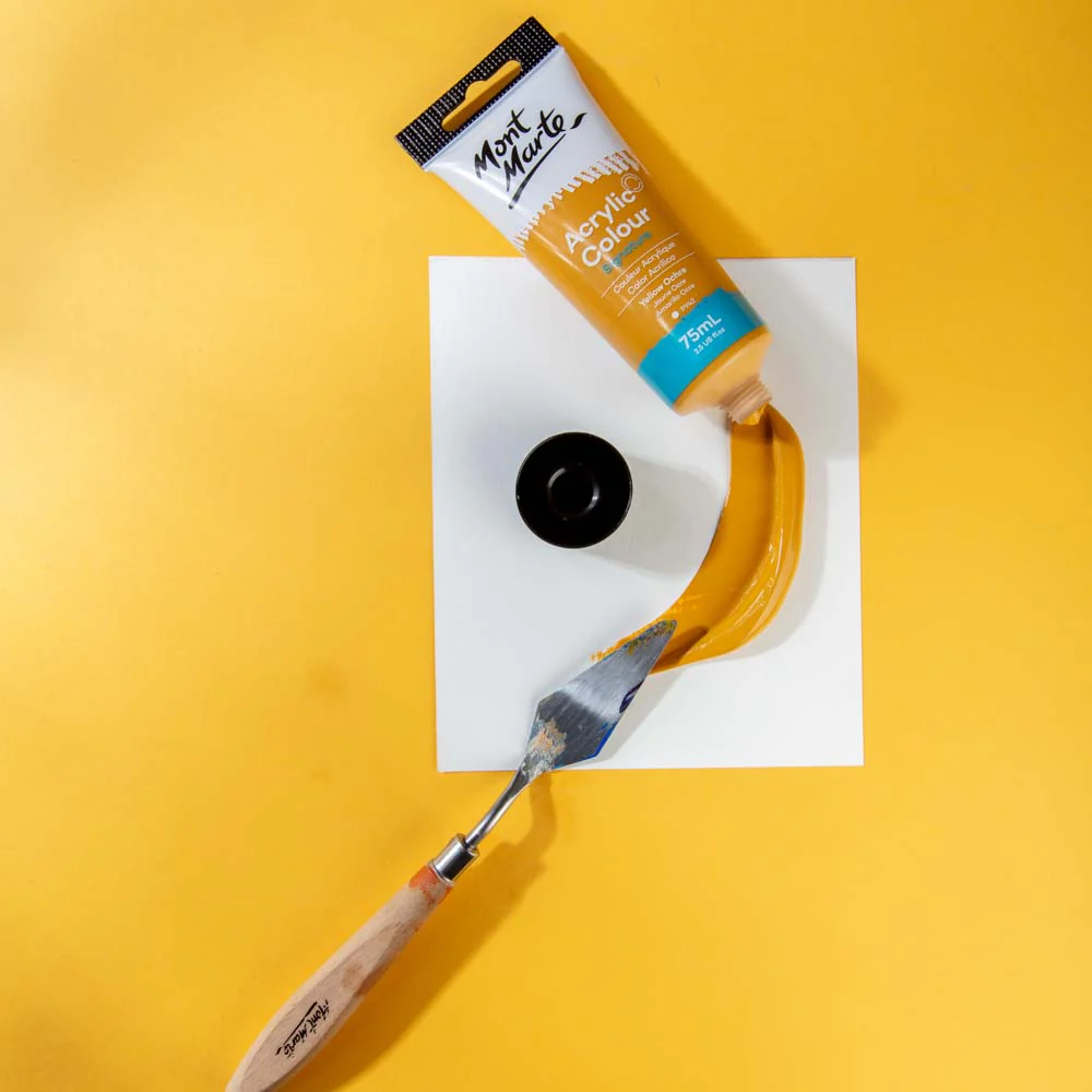Acrylic Colour Paint Signature 75ml Tube - Yellow Ochre - Image 2
