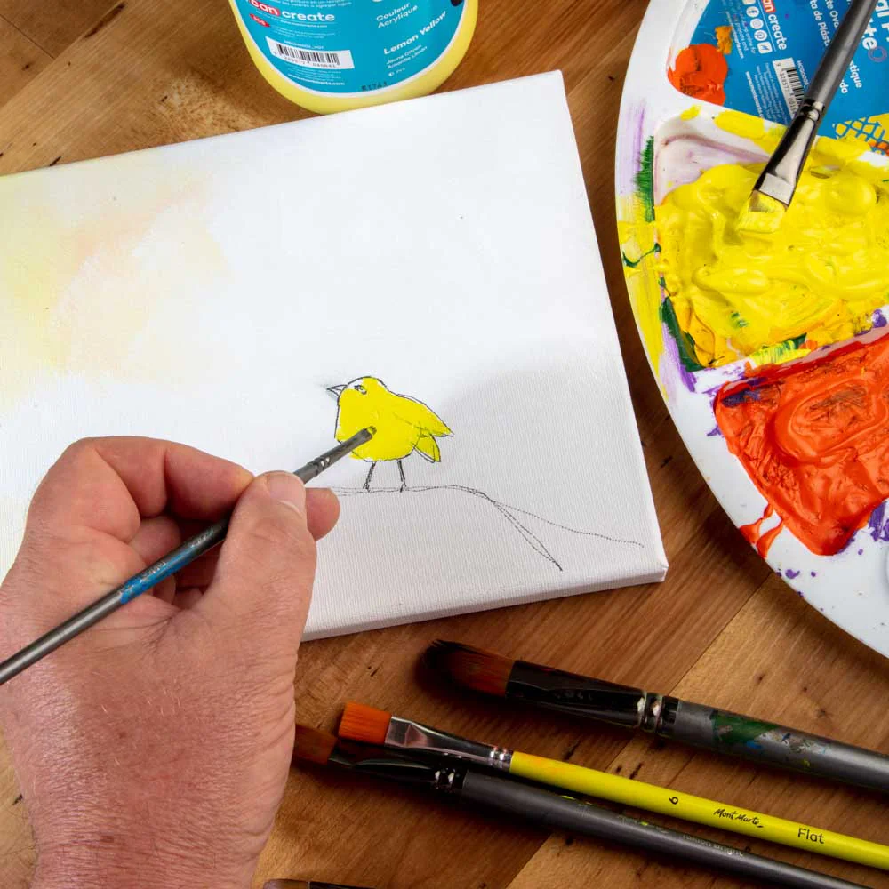 Acrylic Colour Signature 1L Bottle with Pump - Lemon Yellow - Image 9