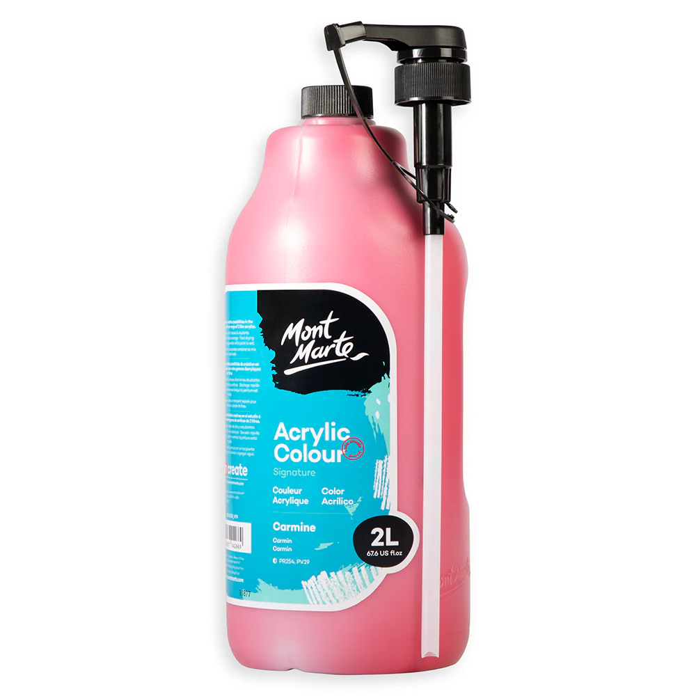 Acrylic Colour Paint Signature 2L Bottle with Pump – Carmine