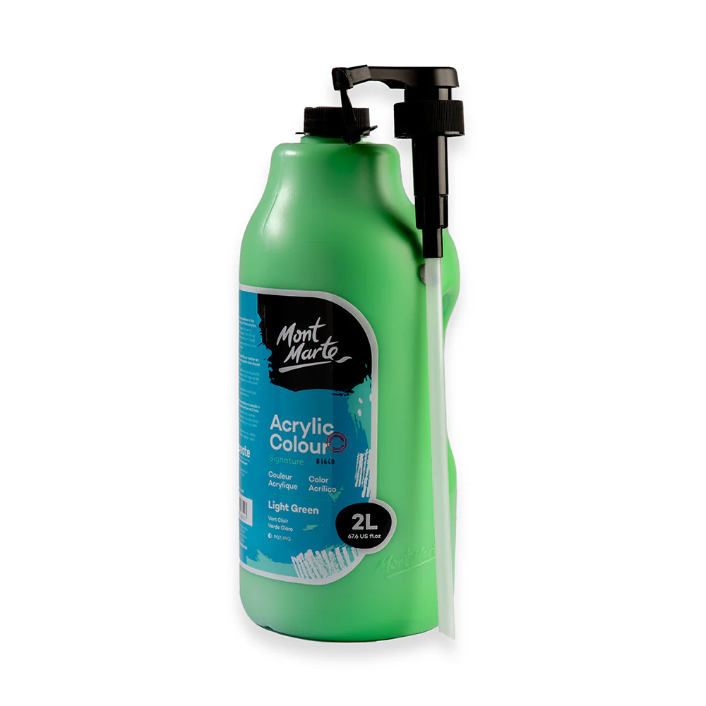 Acrylic Colour Paint Signature 2L Bottle with Pump – Light Green