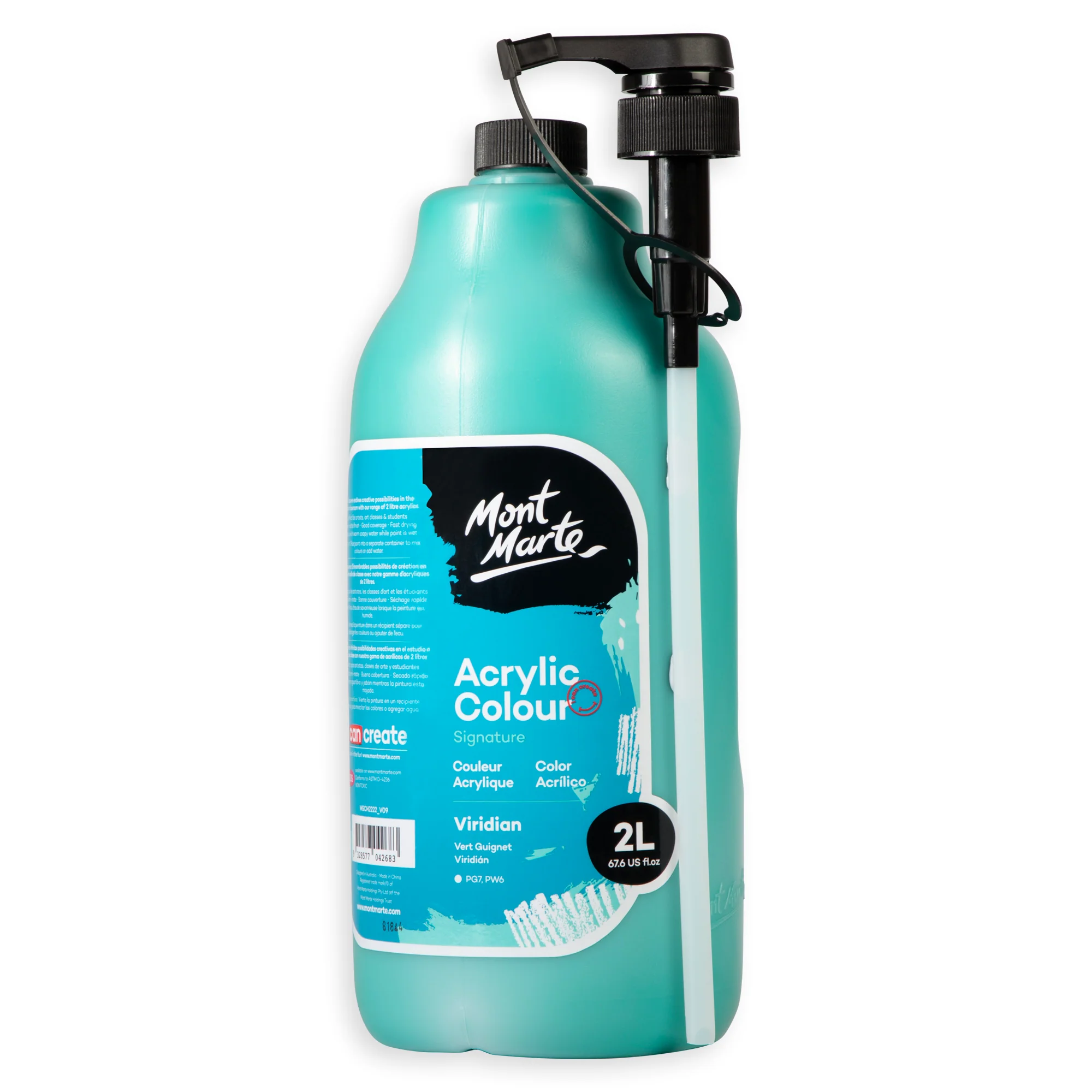 Acrylic Colour Paint Signature 2L Bottle with Pump – Viridian