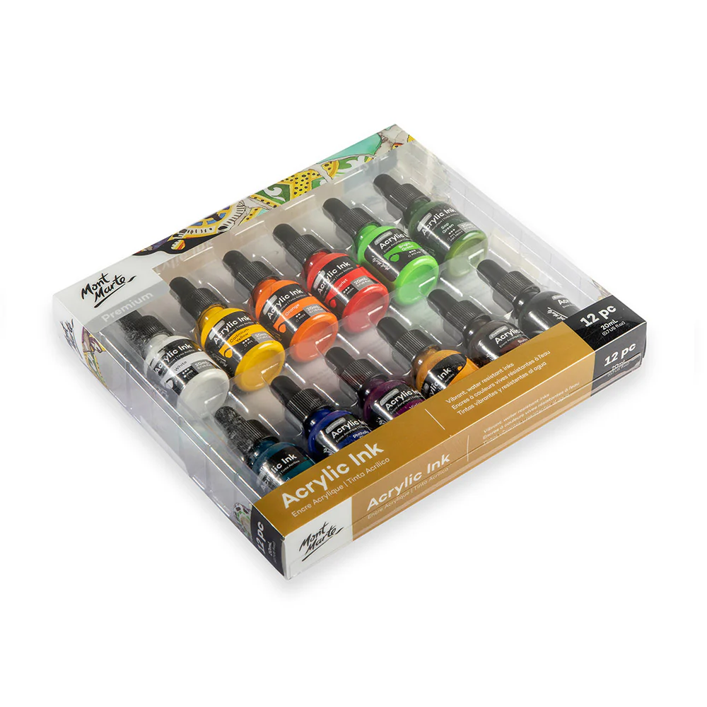 Acrylic Ink Premium 12pc x 20ml - Image 4