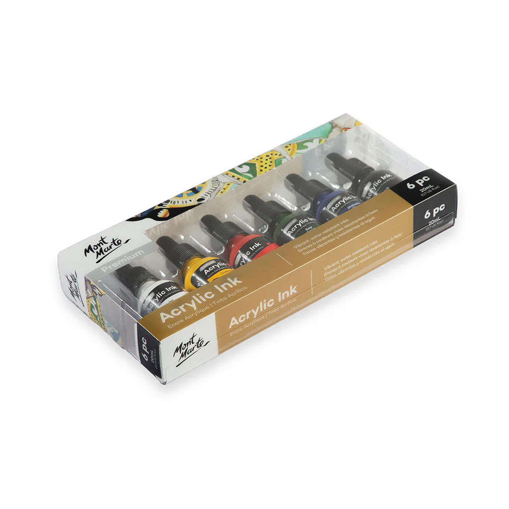 Acrylic Ink Premium 6pc x 20ml - Image 3