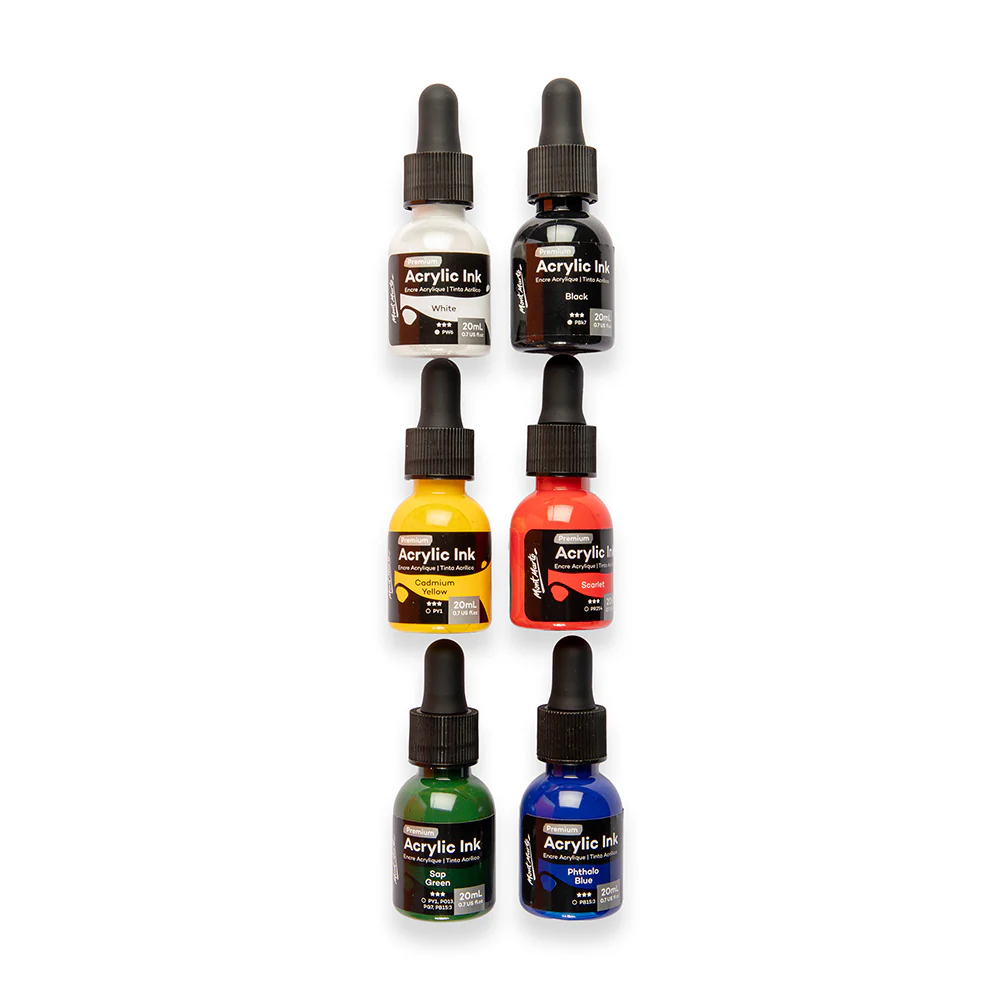 Acrylic Ink Premium 6pc x 20ml - Image 5